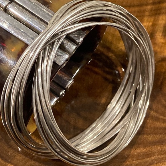 Silpada 21 Bangle Salute sterling silver bracelet set, stamped 925. - Picture 6 of 16